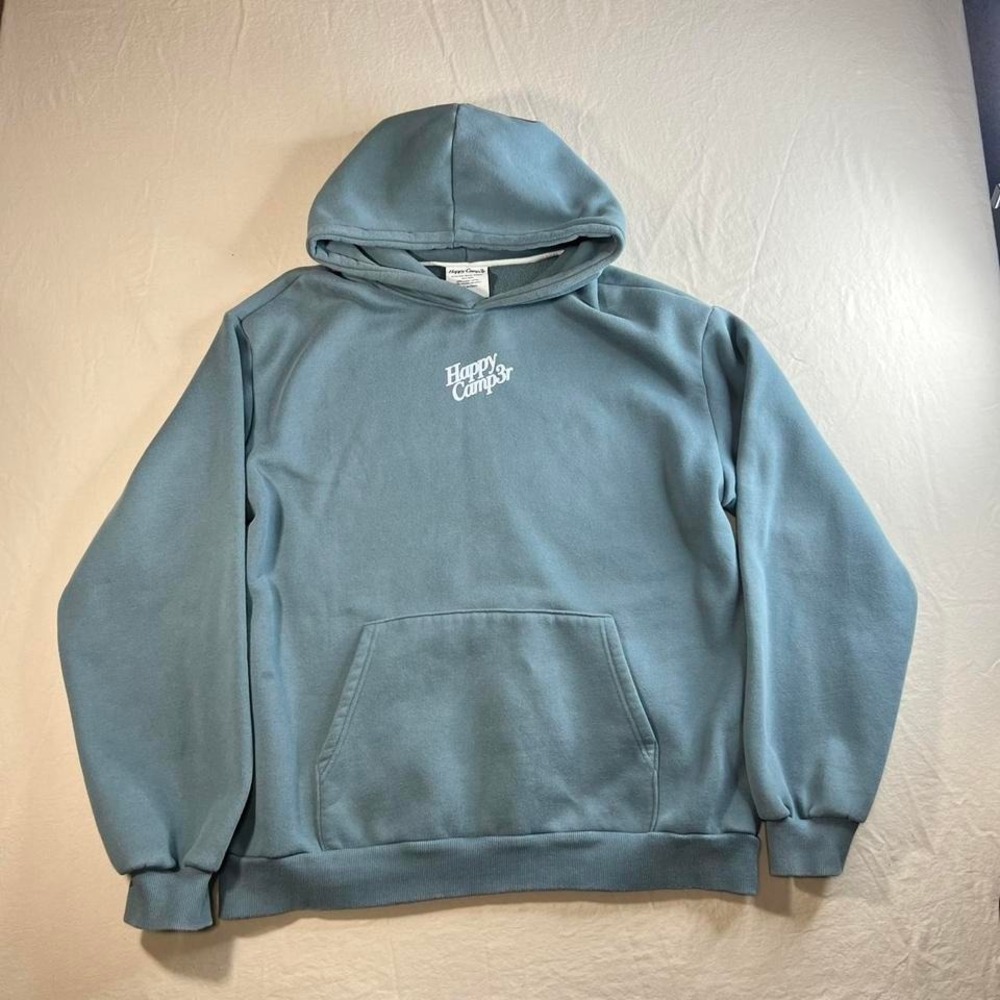 Happy Camp3r "reality is created by the mind" blue hoodie Size XL - Picture 2 of 7